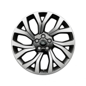 Alloy Wheel - 21" Style 7001, 7 split-spoke, Light Silver Diamond Turned finish