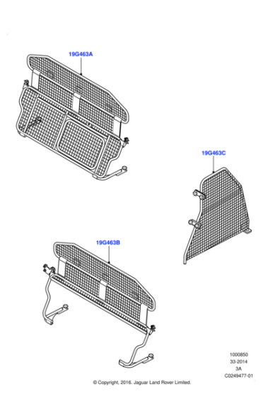 Discovery Sport Luggage Partition - Half Height
