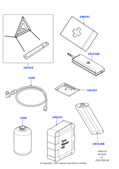 Tyre Repair Kit - Compressor