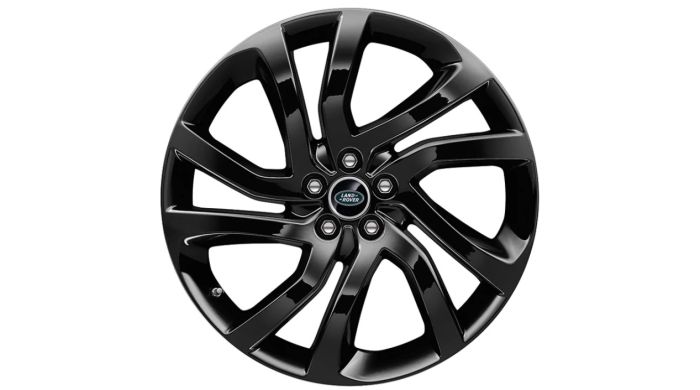 Range Rover 2015 Alloy Wheel - 20" Style 5011, 5 split-spoke, Gloss Black