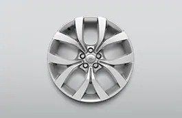 Alloy Wheel - 20" Style 5076, 5 split-spoke, Gloss Sparkle Silver