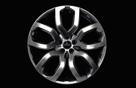 Alloy Wheel - 20" Style 5004, 5 split-spoke, Shadow Chrome