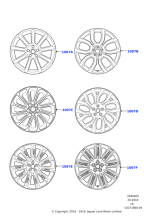 Alloy Wheel - 20" Style 1065, 12 spoke