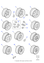 Locking Wheel Nut Kit - For Alloy Wheels, 205 R16 and 235 R16 tyres