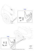 Range Rover Sport Mudflaps - Rear, 18MY onwards