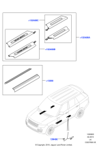 Sill Treadplates - Illuminated, Vehicle Set, LWB