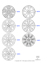 Alloy Wheel - 21" Style 5085, 5 split-spoke, Silver