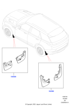 Rear Mudflaps Kit - Range Rover Sport