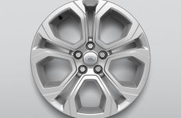 Alloy Wheel - 18" Style 5075, 5 split-spoke, Gloss Sparkle Silver
