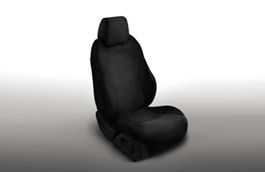 Premium Seat Covers - Ebony, Rear, Load Through, 18MY onwards
