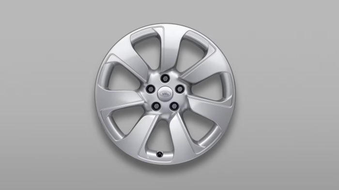 20" Alloy Wheel, Style 7020, Sparkle Silver