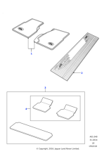 Rubber Mats - 2nd row, 130 Double Cab and HCPU