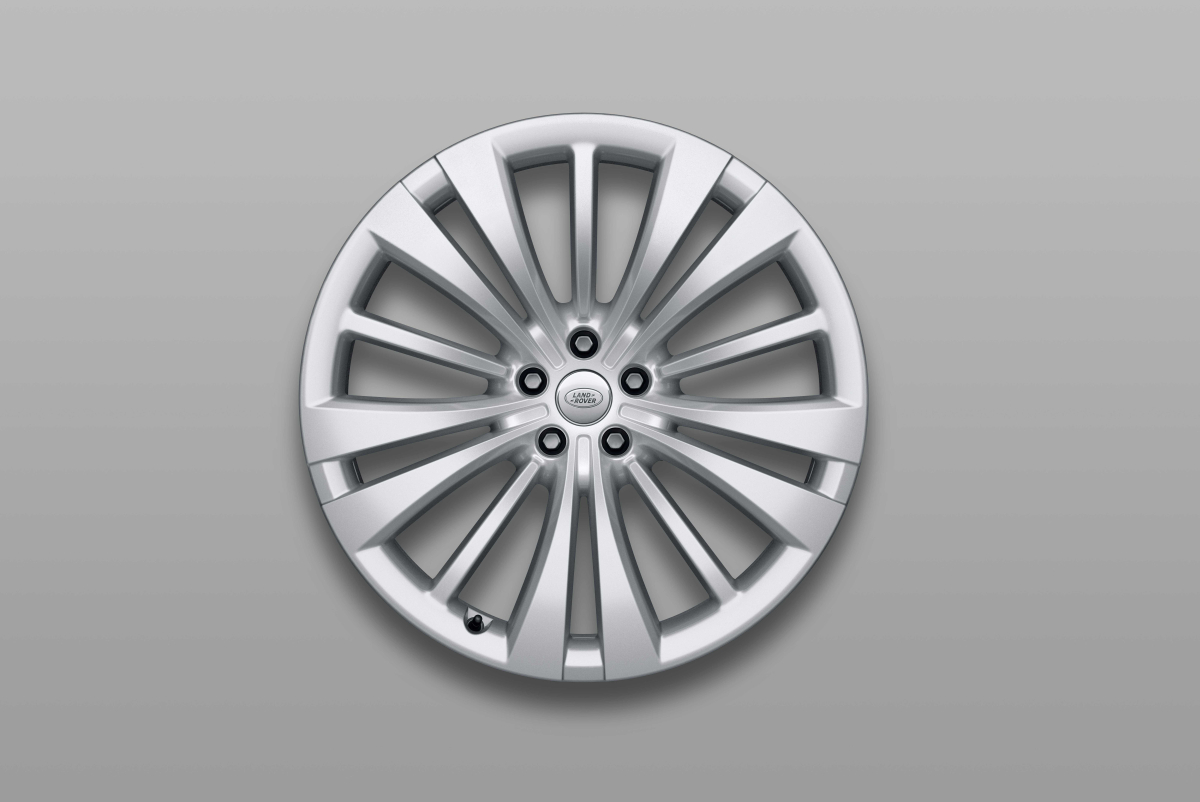 23&quot; Alloy Wheel, Style 1074, 15-spoke Sparkle Silver