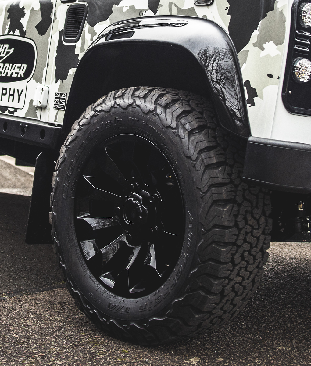 Defender 18&quot; Black Sawtooh Alloy Wheel