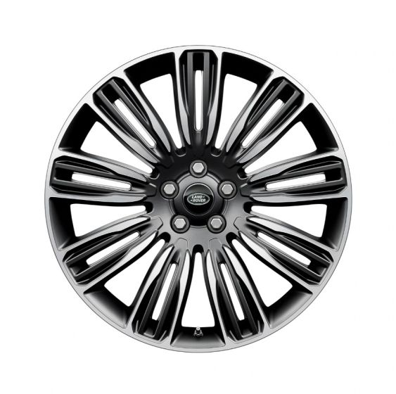 Alloy Wheel - 22" Style 9012, 9 split-spoke, Mid-Silver Diamond Turned finish