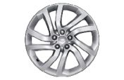 Discovery 5 2017 Alloy Wheel - 20" Style 5011, 5 split-spoke, Sparkle Silver