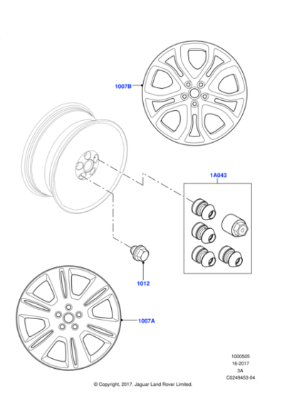 Locking Wheel Nuts - Gloss Black finish